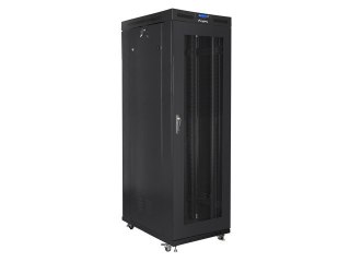 SZAFA INSTALACYJNA RACK STOJĄCA 19" 42U 800X1000 CZARNA DRZWI PERFOROWANE LCD LANBERG (FLAT PACK)