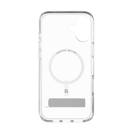 ZAGG Crystal Palace Snap Kickstand - obudowa ochronna z podstawką do iPhone 16 Plus kompatybilna z MagSafe (clear)