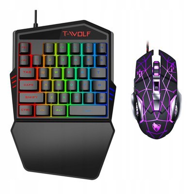 Extralink Gaming Set TF900 2in1 | Zestaw klawiatura typu keypad + mysz | podświetlenie LED