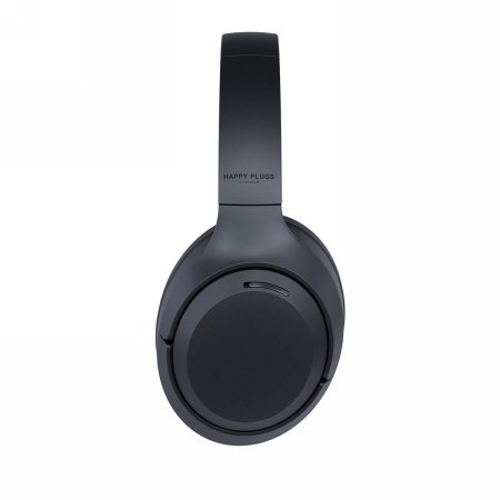 Happy Plugs Play Lite - bezprzewodowe słuchawki nauszne z wejściem 3,5 mm i wbudowanym radiem (black)