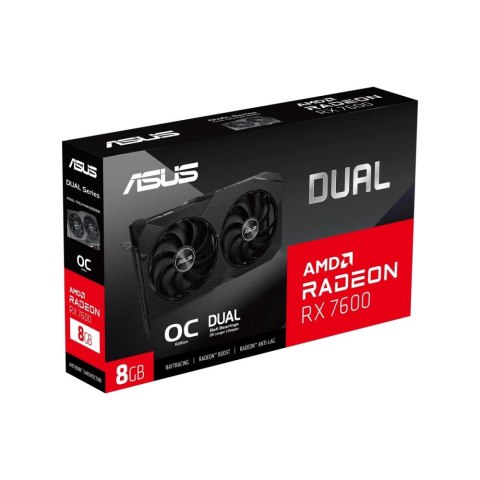 Karta graficzna ASUS Radeon RX 7600 V2 Dual OC 8 GB GDDR6 DUAL-RX7600-O8G-V2