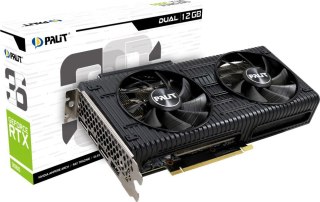 Karta graficzna PALIT GeForce RTX 3060 Dual 12 GB GDDR6 (NE63060019K9-190AD)