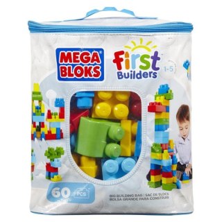 Mega Bloks Klocki 60 elementów torba niebieska