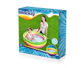 BESTWAY Basen dmuchany Trzy kolory 102 x 25 cm