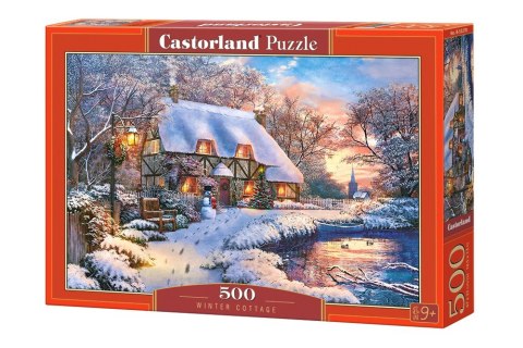 Castor Puzzle 500 elementów - Zimowy domek