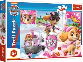 Trefl Puzzle 100 elementów - Psi Patrol, Skye w akcji