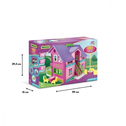 Wader Domek dla lalek 37 cm Play House pudełko