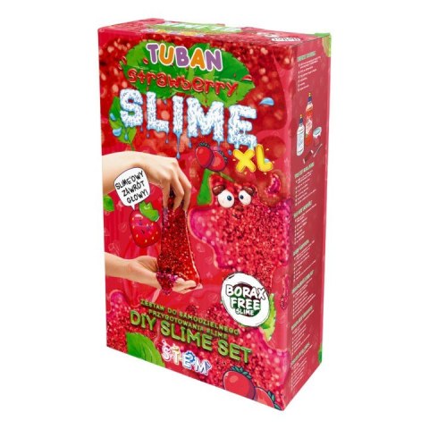 TUBAN Masa plastyczna Zestaw super slime - Truskawka XL