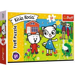 Trefl Puzzle 30 elementów Przygody Kici Koci