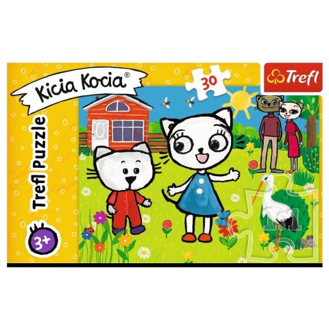 Trefl Puzzle 30 elementów Przygody Kici Koci