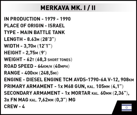 Cobi Klocki Klocki Merkava Mk. 1/2