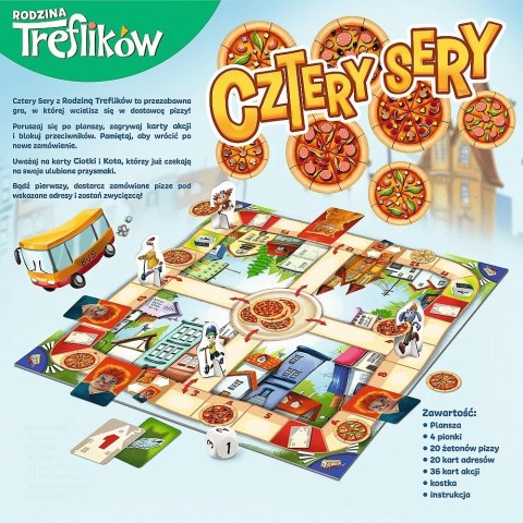 Trefl Gra Cztery sery pizza Trefliki