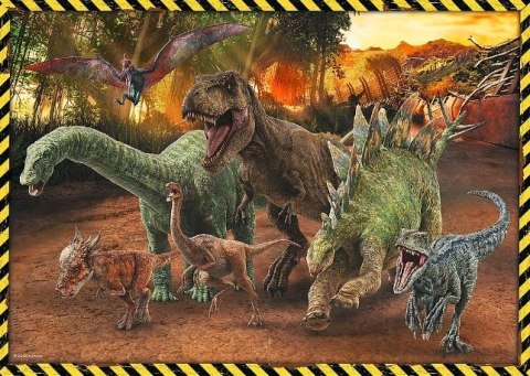 Trefl Puzzle 200 elementów Dinozaury z Parku Jurajskiego