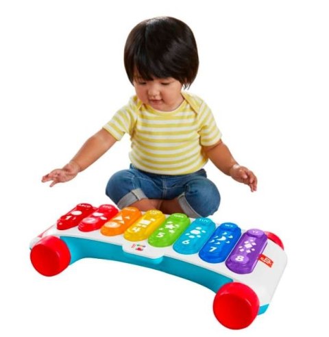 Fisher Price Zabawka muzyczna Duży edukacyjny ksylofon do ciągnięcia