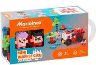 Marioinex Klocki Waffle mini - Wóz strażacki 80 elementów