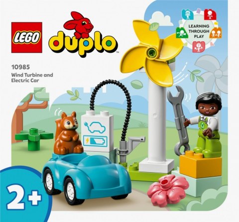 LEGO DUPLO 10985 Turbina wiatrowa i samochód elektryczny