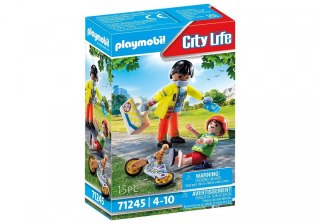 Playmobil Figurki City Life 71245 Sanitariusz z pacjentem