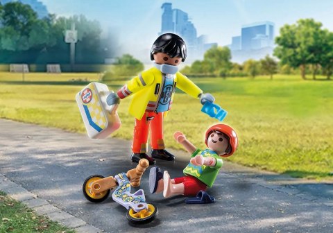 Playmobil Figurki City Life 71245 Sanitariusz z pacjentem