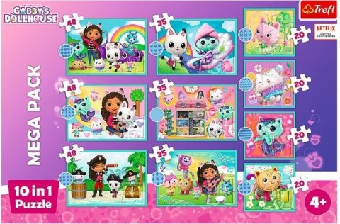 Trefl Puzzle 10w1 W świecie Gabi Gabby Dollhouse