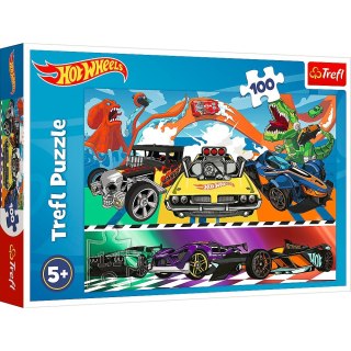 Trefl Puzzle 100 elementów Pędzące samochody Hot Wheels