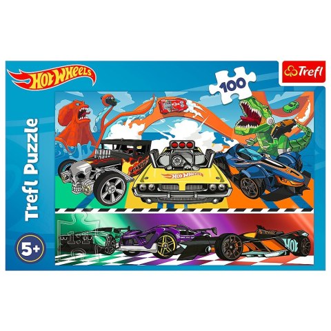 Trefl Puzzle 100 elementów Pędzące samochody Hot Wheels