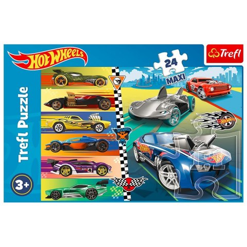 Trefl Puzzle 24 elementy Maxi Szybkie samochody Hot Wheels