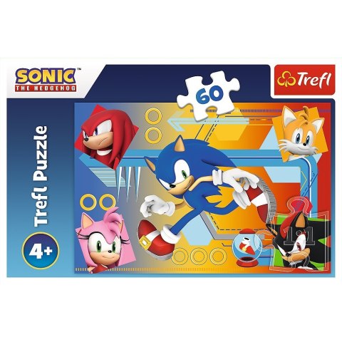 Trefl Puzzle 60 elementów Sonic w akcji