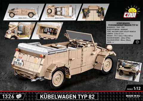 Cobi Klocki Klocki Kubelwagen Personenkraft wagen Typ 82