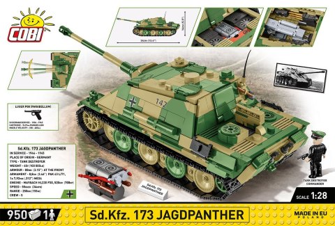 Cobi Klocki Klocki Historical Collection WWII Sd.Kfz.173 Jagdpanther 950 klocki