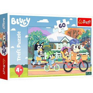 Trefl Puzzle 60 elementów Wesoły Bluey