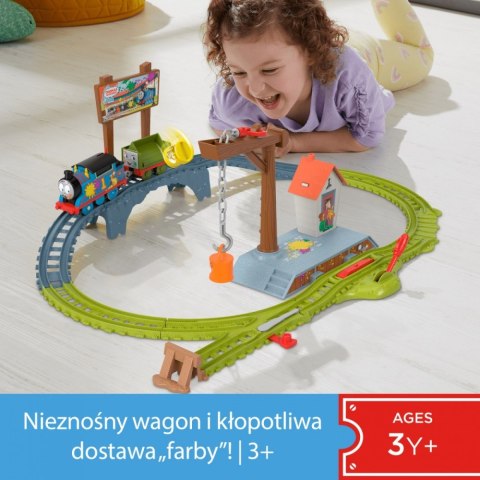 Fisher Price Kolejka Tomek i Przyjaciele Zestaw Dostawa Farby