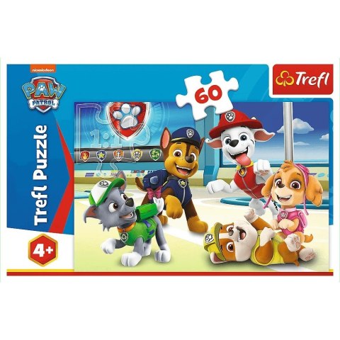 Trefl Puzzle 60 elementów W świecie piesków Psi Patrol (Paw Patrol)