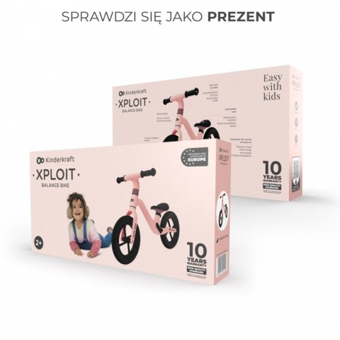 Kinderkraft Rowerek biegowy XPLOIT BUBBLEGUM PINK