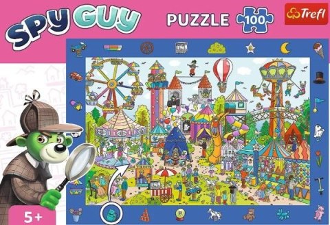 Trefl Puzzle 100 elementów Obserwacyjne Spy Guy Wesołe miasteczko