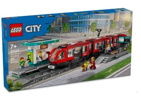 LEGO Klocki City 60423 Tramwaj miejski ze stacją