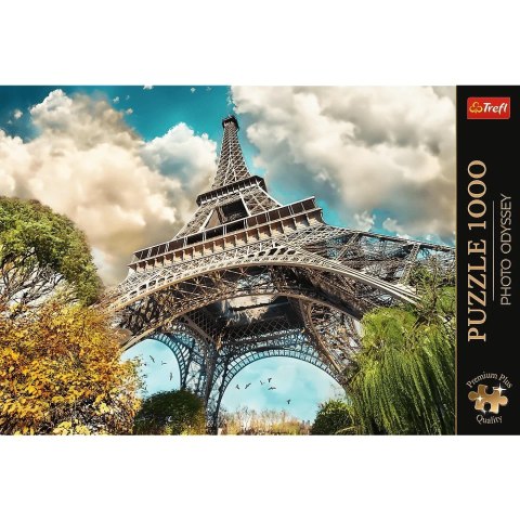 Trefl Puzzle 1000 elementów Premium Plus Wieża Eiffel Paryż Francja