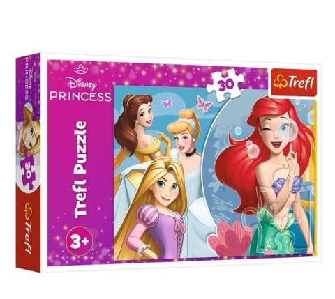 Trefl Puzzle 30 elementów Piękny dzień księżniczek Disney Princess