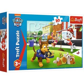 Trefl Puzzle 30 elementów Pieski w akcji Psi Patrol Paw Patrol