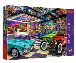 Trefl Puzzle 1000 elementów Premium Plus Garaż kolekcjonera samochodów