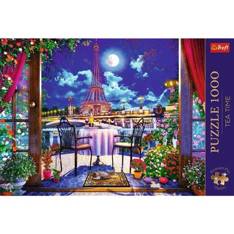 Trefl Puzzle 1000 elementów Premium Plus Paryż w blasku księżyca