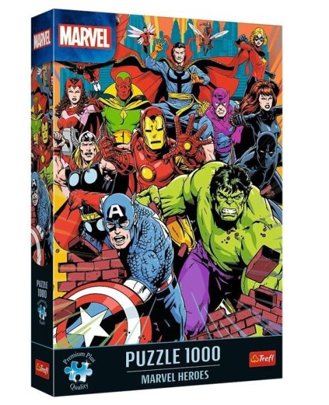 Trefl Puzzle 1000 elementów Premium Plus Quality Marvel Heroes