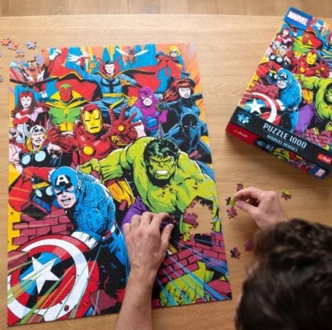 Trefl Puzzle 1000 elementów Premium Plus Quality Marvel Heroes