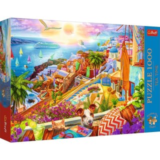 Trefl Puzzle 1000 elementów Premium Plus Quality Z wizytą na Santorini