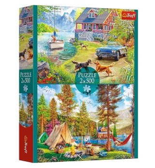 Trefl Puzzle 2x500 elementów Letni relaks