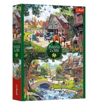 Trefl Puzzle 2x500 elementów Sielankowe życie