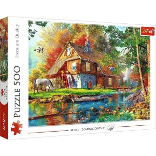 Trefl Puzzle 500 elementów Chatka nad rzeką