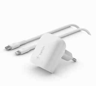 Belkin Ładowarka 20W USB-C PPS + kabel 1m USB-C/LTG biały