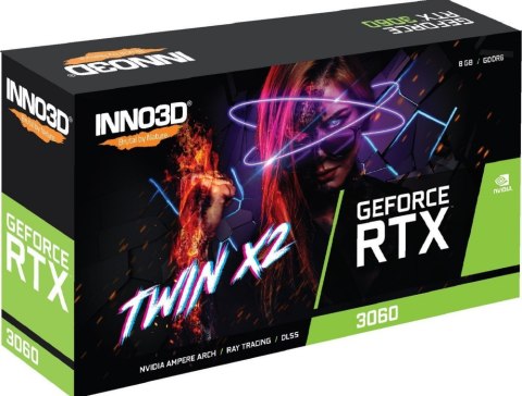 Karta graficzna INNO3D GeForce RTX 3060 Twin X2 LHR 8 GB GDDR6 (N30602-08D6-11902130)