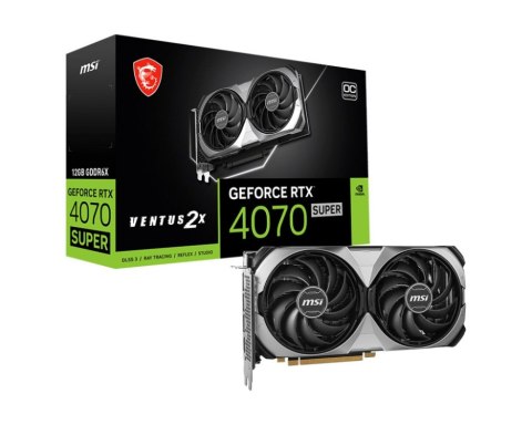 Karta graficzna MSI GeForce RTX 4070 SUPER VENTUS 2X OC 12 GB GDDRX6 (RTX 4070 SUPER 12G VENTUS 2X OC)