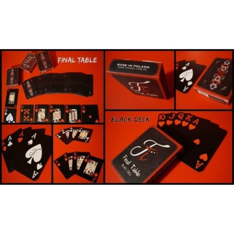 Bicycle Karty Final Table- Black Deck